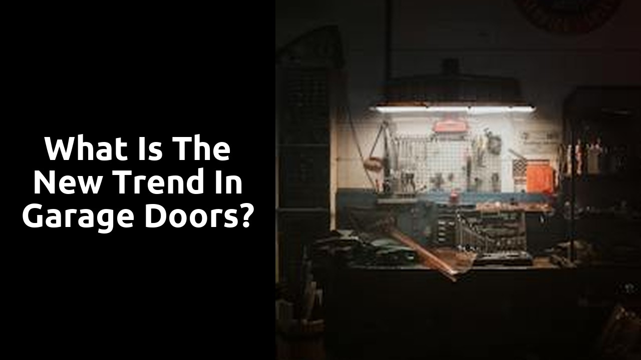 What is the new trend in garage doors?