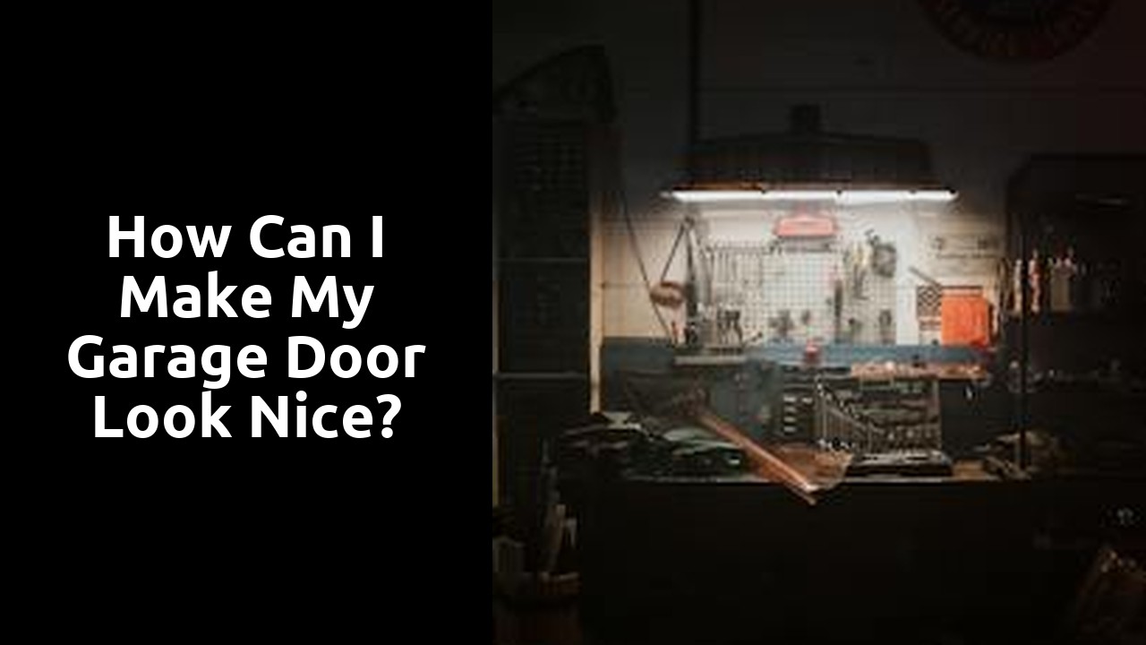 How can I make my garage door look nice?