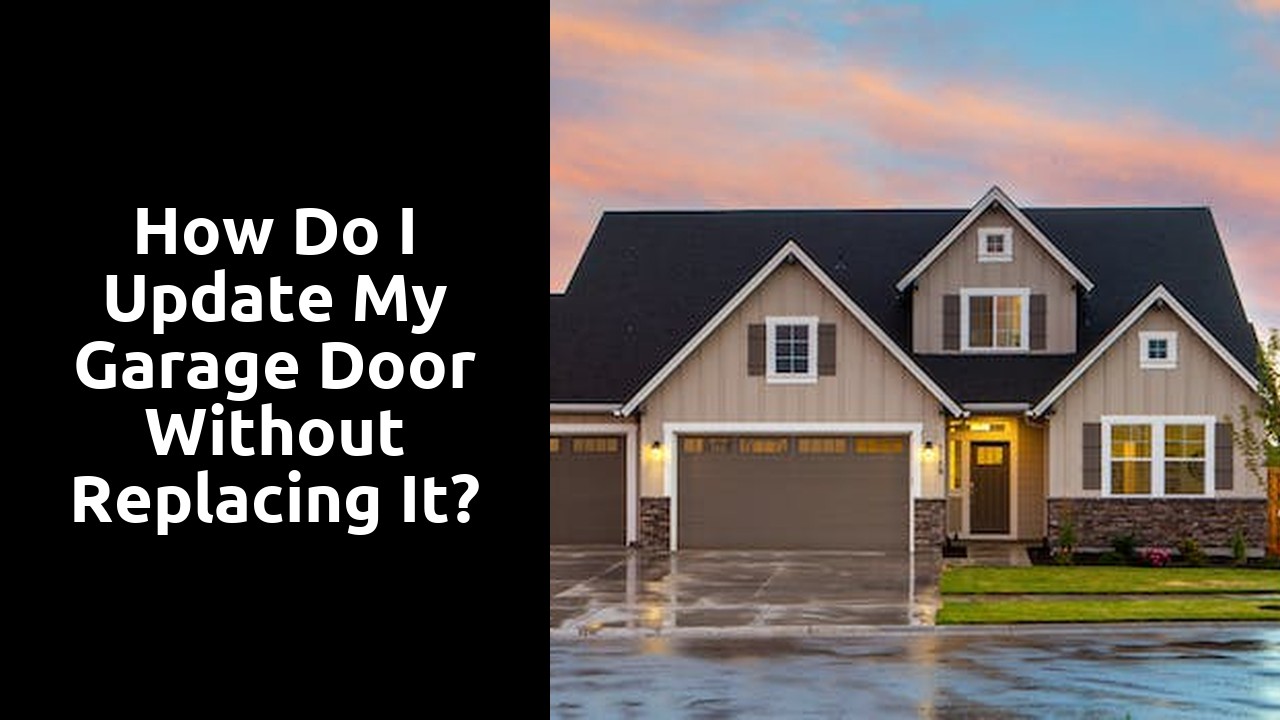 How do I update my garage door without replacing it?